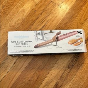 Bling Beauty Rose Gold Ceramic Pro Series curling wand